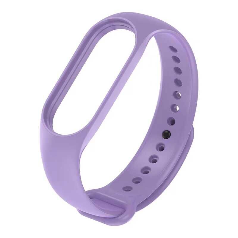 Xiaomi Mi Band 7 Silikon Kordon Soft ve Pürüzsüz Yüzeyli Kordon (Klasik) Lila
