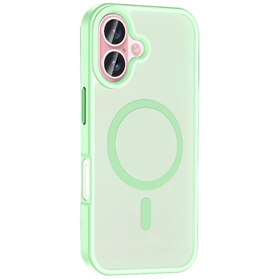 Apple iPhone 16 Plus Kılıf Magsafe Şarj Özellikli Mat Arka Yüzey Kapak (Sio) Rose Gold