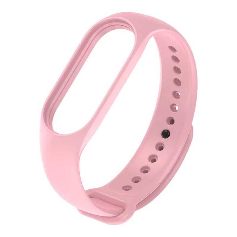 Xiaomi Mi Band 7 Silikon Kordon Soft ve Pürüzsüz Yüzeyli Kordon (Klasik) Pembe