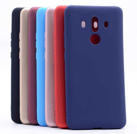 Huawei Mate 10 Pro Kılıf Yumuşak Dokulu Soft Esnek İnce Mat Renkli Silikon Kapak (PREMİER) Rose Gold