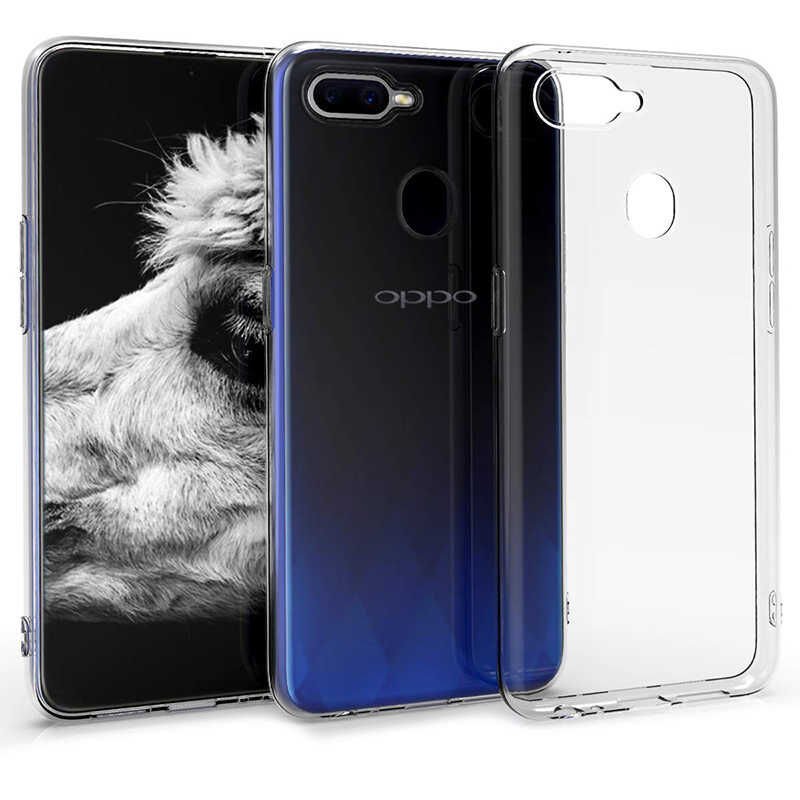 Oppo AX7 Şeffaf Kılıf Yumuşak İnce Tasarımlı Kapak (SÜPER) Renksiz