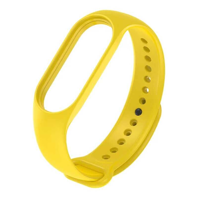 Xiaomi Mi Band 7 Silikon Kordon Soft ve Pürüzsüz Yüzeyli Kordon (Klasik) Sarı