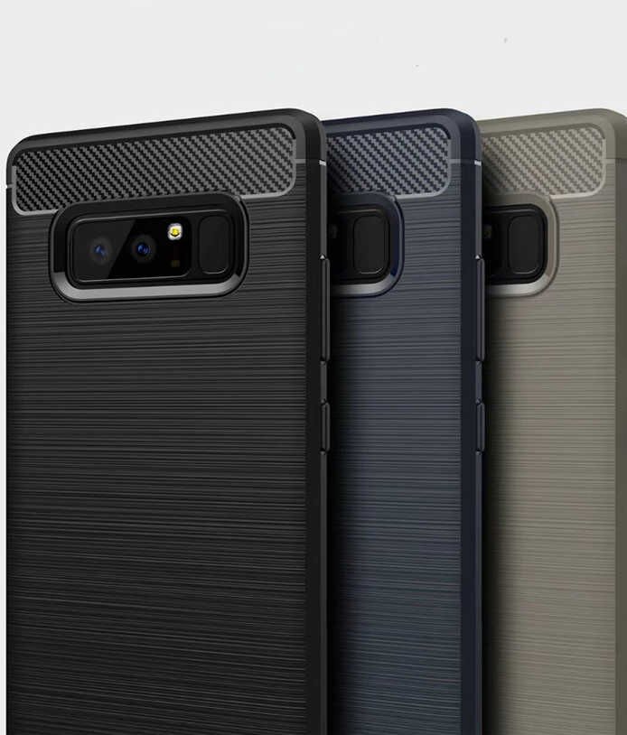 Samsung Galaxy Note 8 Kılıf Ultra Korunaklı Silikon Kapak (ROOM) Gri