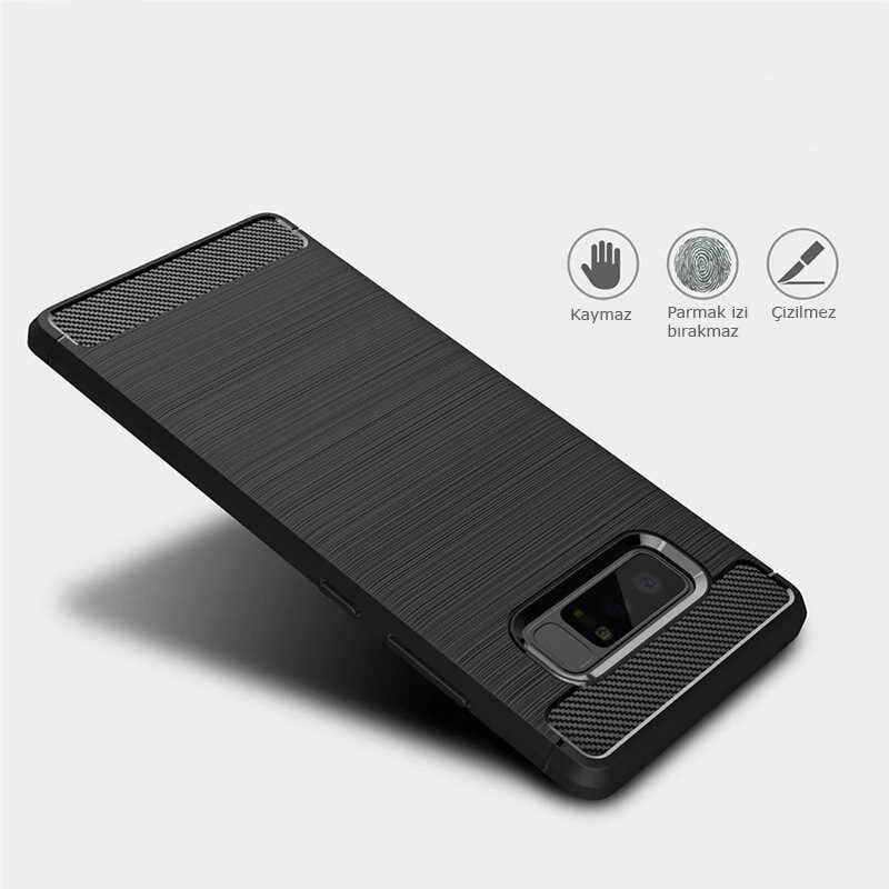 Samsung Galaxy Note 8 Kılıf Ultra Korunaklı Silikon Kapak (ROOM) Gri