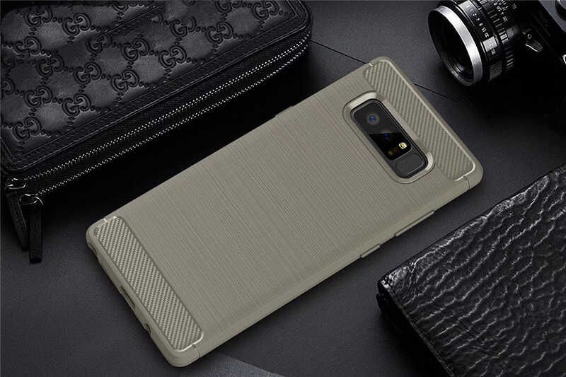 Samsung Galaxy Note 8 Kılıf Ultra Korunaklı Silikon Kapak (ROOM) Gri