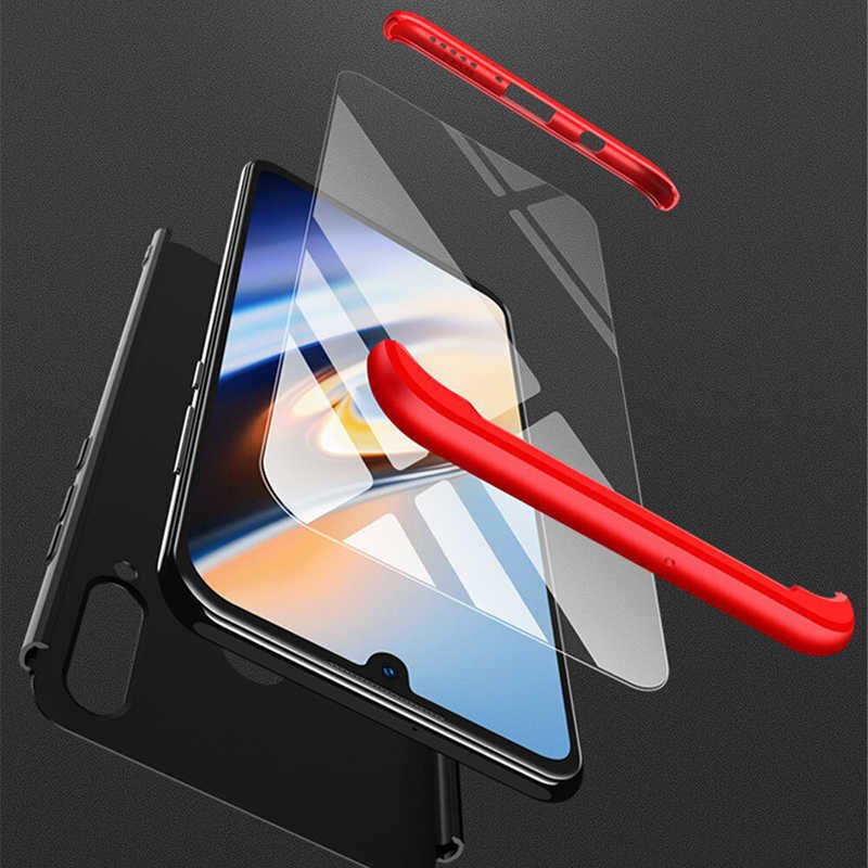 Huawei P30 Lite Kılıf 360 Tam Koruma Ön Ve Arka Sert Mika Kapak Orjinal Ays Gkk Kapak Siyah
