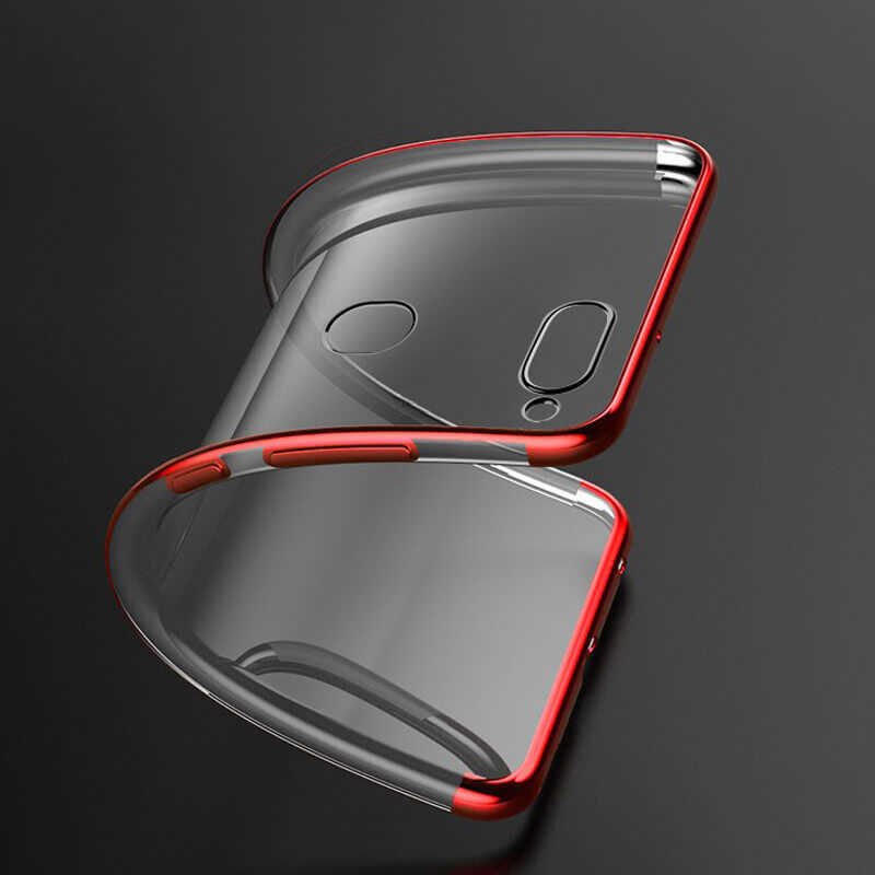 Oppo AX7 Kılıf HEPTEKİLETİŞİM Dört Köşeli Lazer Silikon Kapak