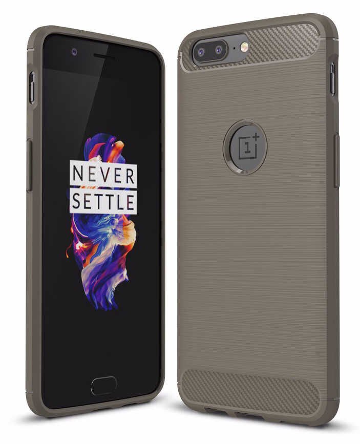 One Plus 5 Kılıf Ultra Korunaklı Silikon Kapak (ROOM) Gri