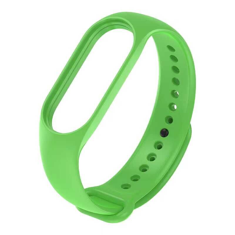 Xiaomi Mi Band 7 Silikon Kordon Soft ve Pürüzsüz Yüzeyli Kordon (Klasik) Yeşil