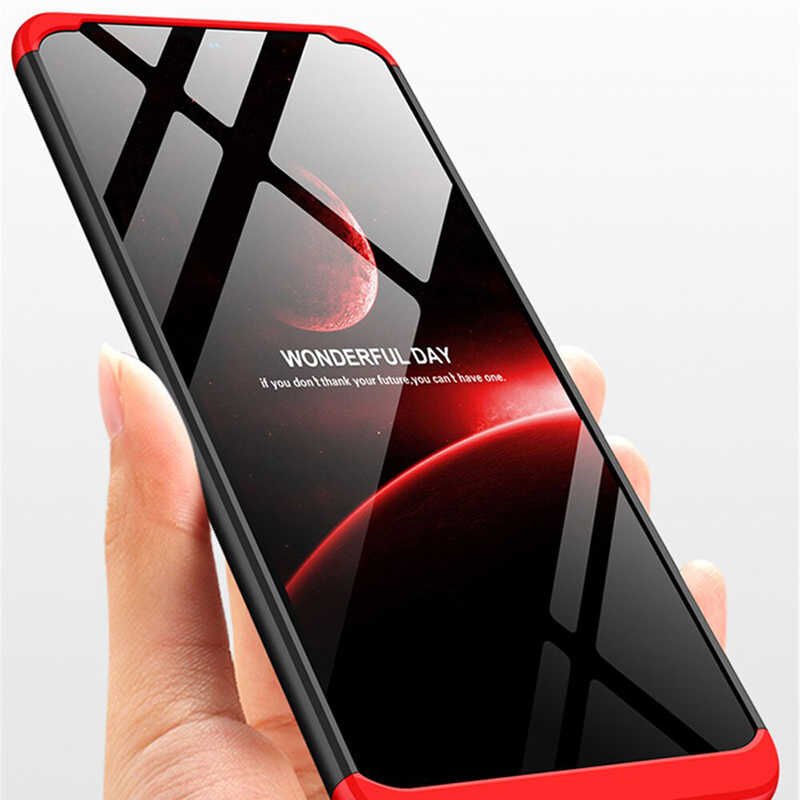 Huawei P30 Lite Kılıf 360 Tam Koruma Ön Ve Arka Sert Mika Kapak Orjinal Ays Gkk Kapak Mavi