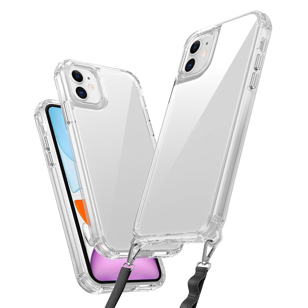Apple iPhone 11 Kılıf Airbagli Takılabilir Askı Aparatlı HEPTEKİLETİŞİM Snap Silikon Kapak