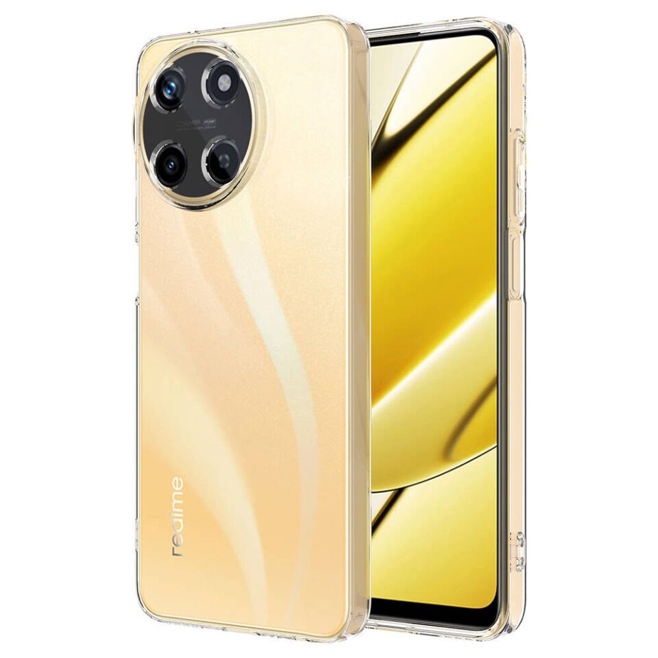 Realme 11 4G Şeffaf Kılıf Yumuşak İnce Tasarımlı Kapak (SÜPER) Renksiz