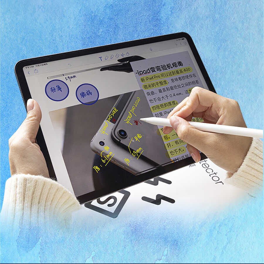 Apple iPad Pro 12.9 2020 (4.Nesil) Wiwu Removable Mıknatıslı Ekran Koruyucu