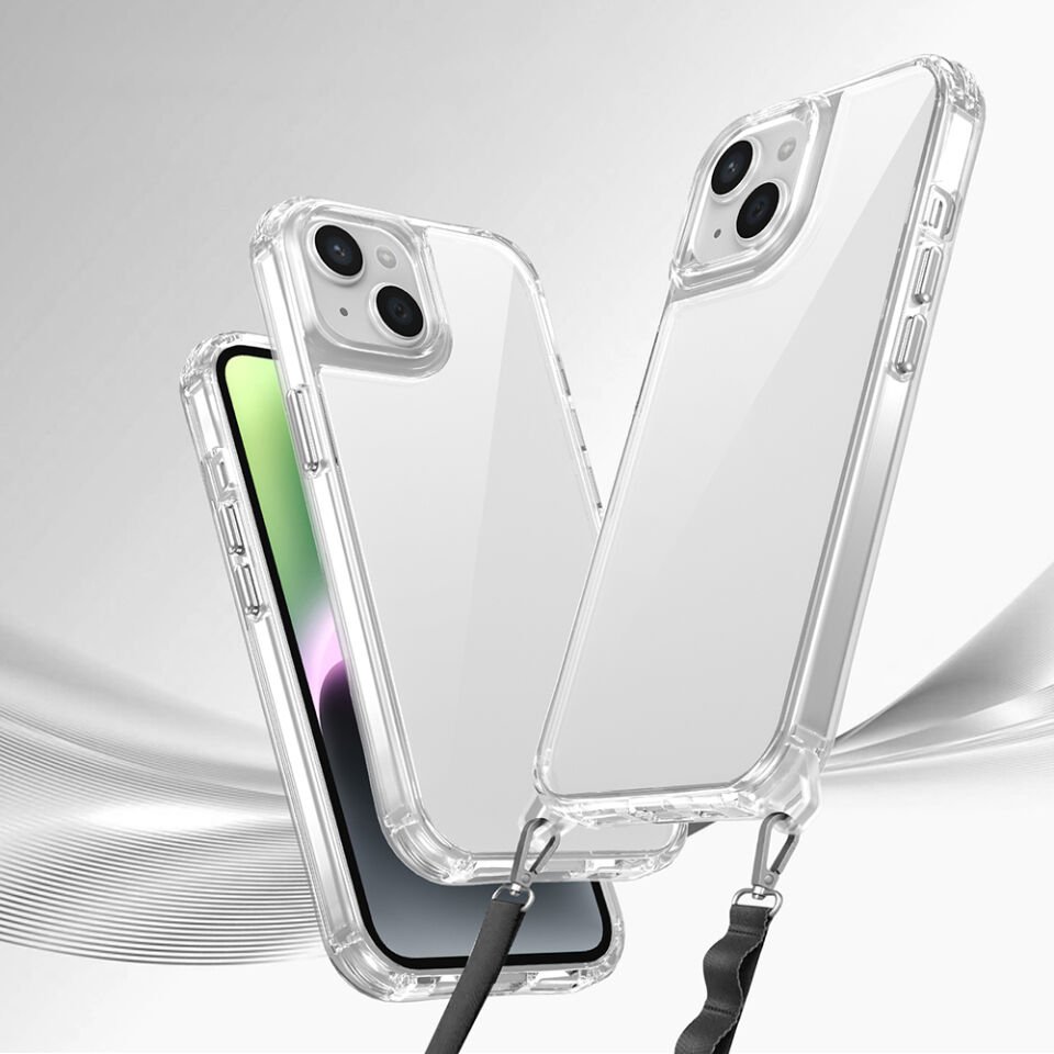Apple iPhone 14 Kılıf Airbagli Takılabilir Askı Aparatlı HEPTEKİLETİŞİM Snap Silikon Kapak