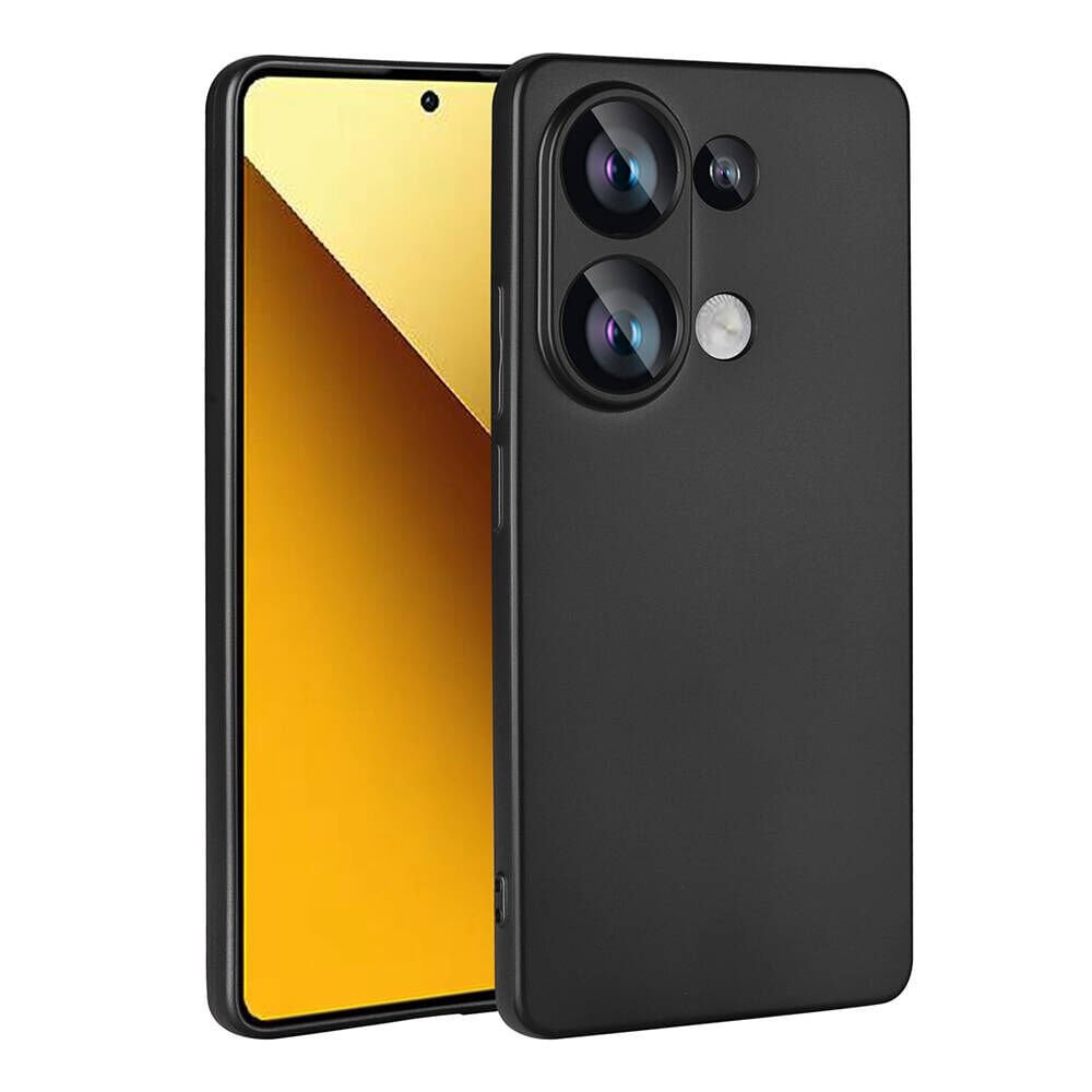 Xiaomi Poco M6 Pro 4G Kılıf Yumuşak Dokulu Soft İnce Mat Silikon Kapak (PREMİER) Siyah